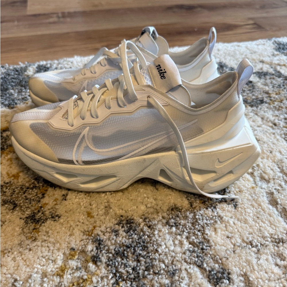 Nike Women's Cream and White Sneakers